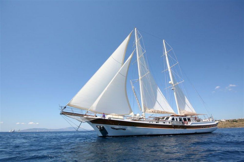 Caner iv 36 m sailing ketch 6 double cabins turkey