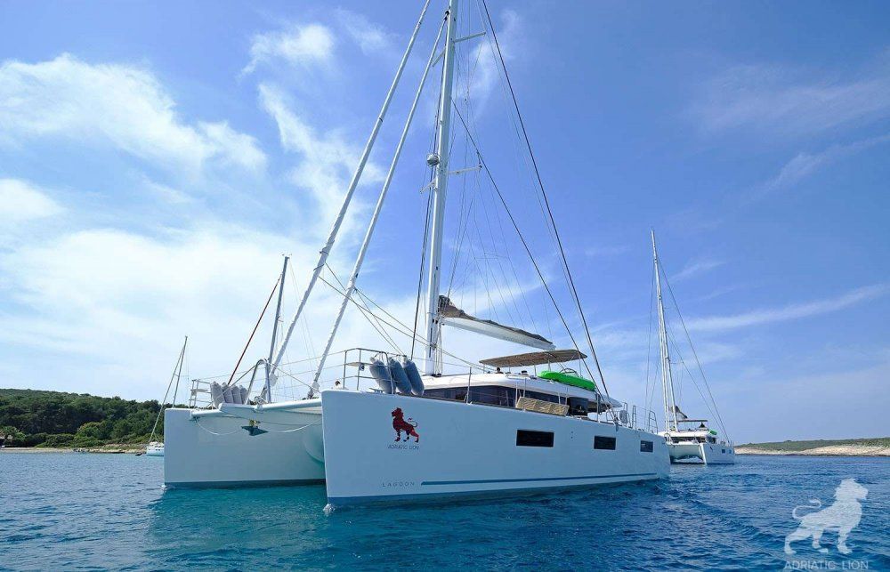 Adriatic lion lagoon 620 catamaran for charter in croatia