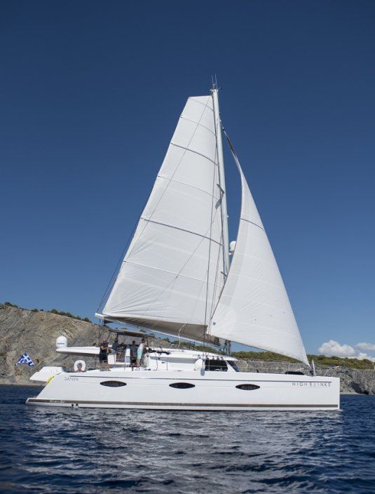 Charter catamaran high jinks sanya 57 4 cabins greece