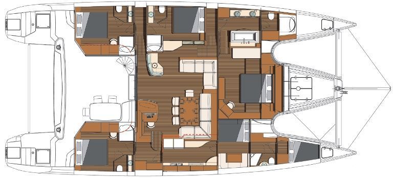 Catamaran layout